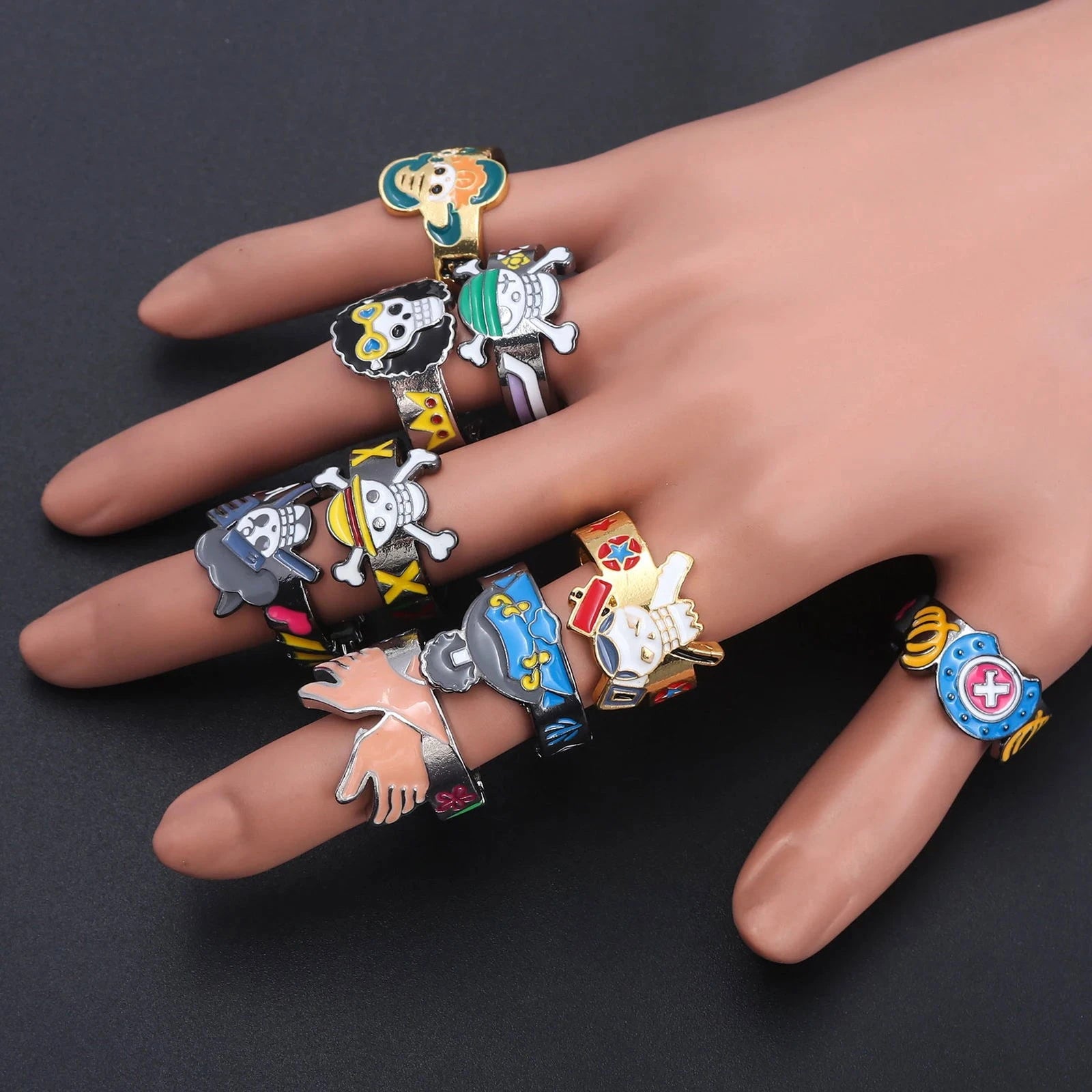 One Piece Adjustable Rings - The Pink Controller 