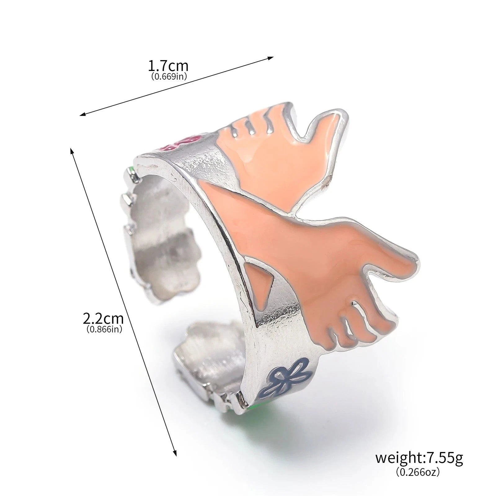 One Piece Adjustable Rings - The Pink Controller 