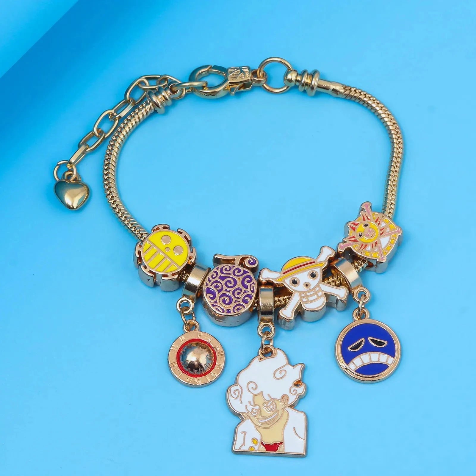 One Piece Pendant Bracelet - The Pink Controller 