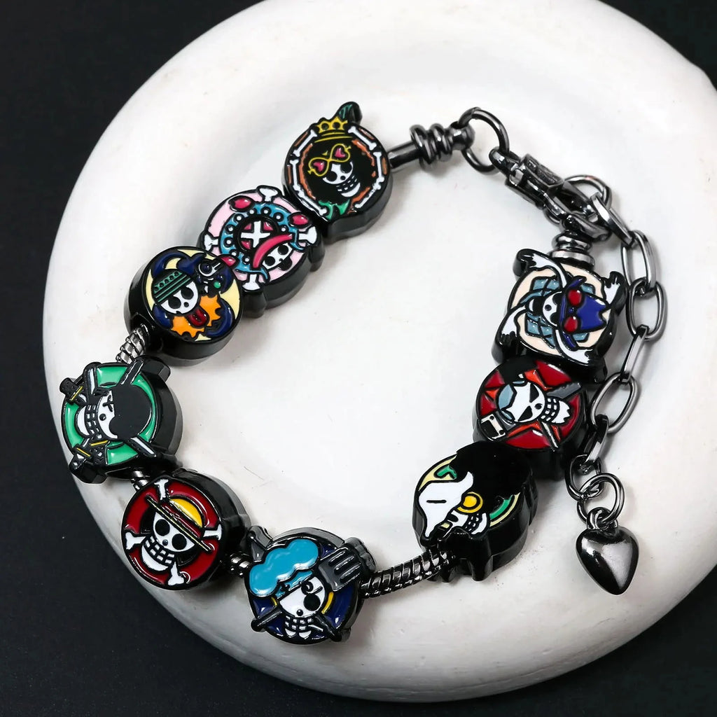 One Piece Pendant Bracelet - The Pink Controller 