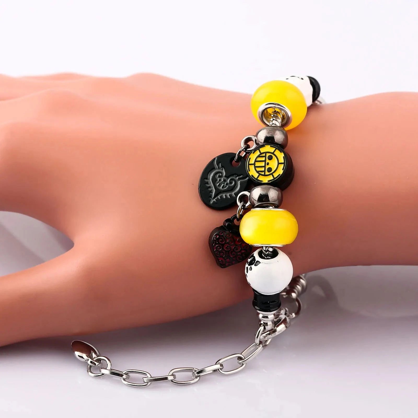 One Piece Pendant Bracelet - The Pink Controller 