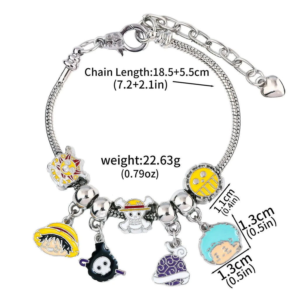 One Piece Pendant Bracelet - The Pink Controller 