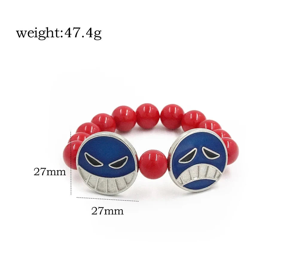 One Piece Pendant Bracelet - The Pink Controller 