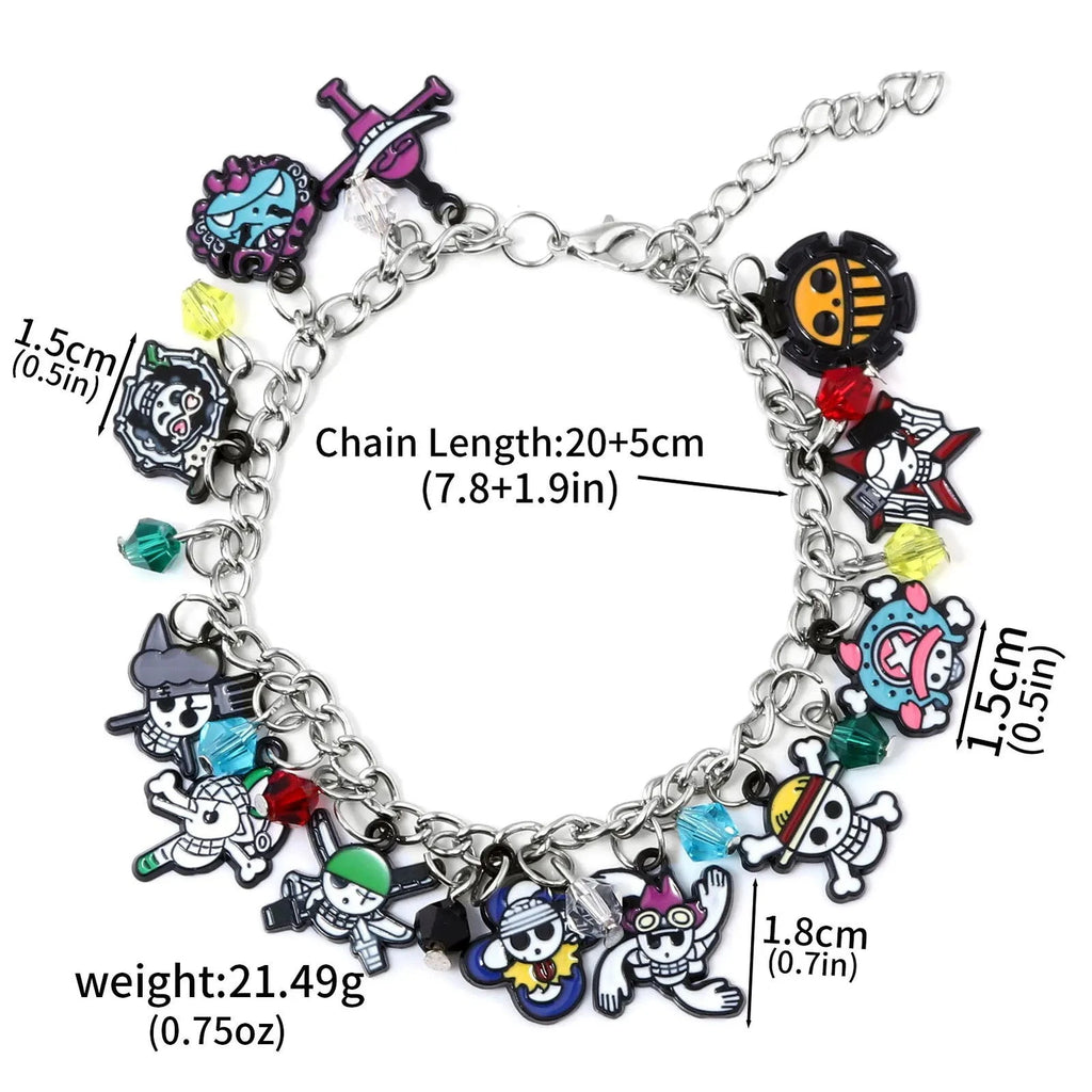 One Piece Pendant Bracelet - The Pink Controller 