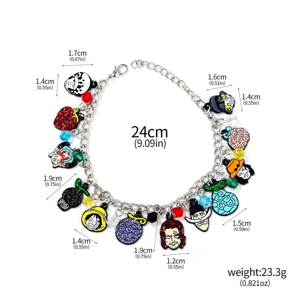 One Piece Pendant Bracelet - The Pink Controller 