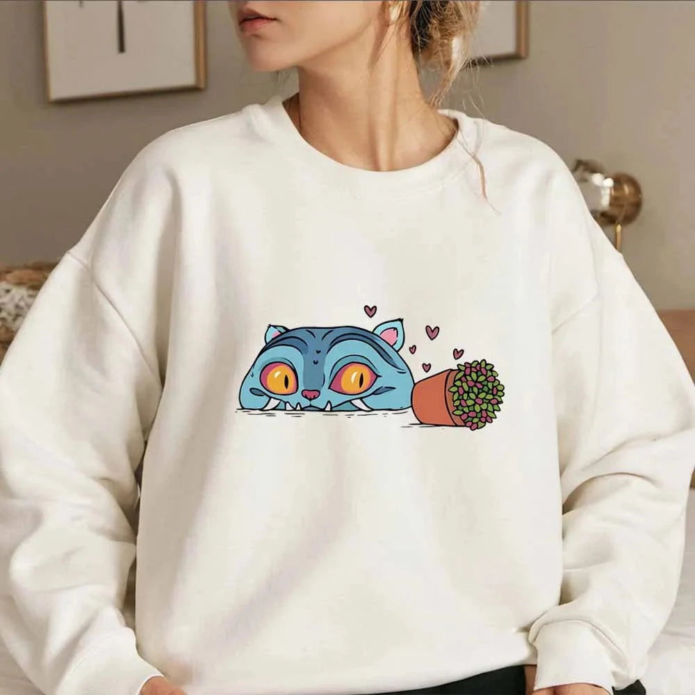 Pot and Tiger Sweatshirt - The Pink Controller 