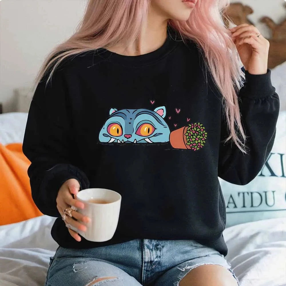 Pot and Tiger Sweatshirt - The Pink Controller 