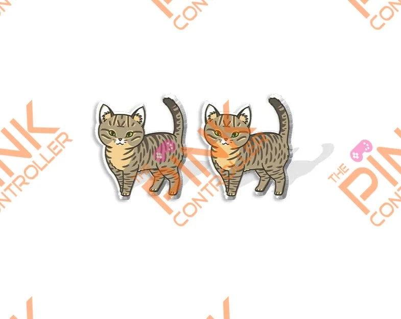 Ragdoll Kitty Acrylic Stud Earrings - The Pink Controller 