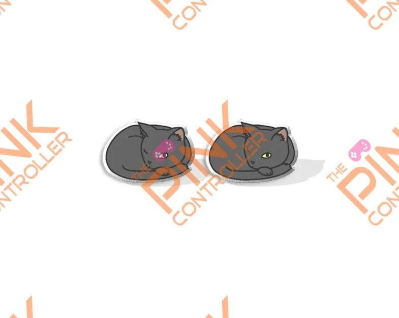 Ragdoll Kitty Acrylic Stud Earrings - The Pink Controller 