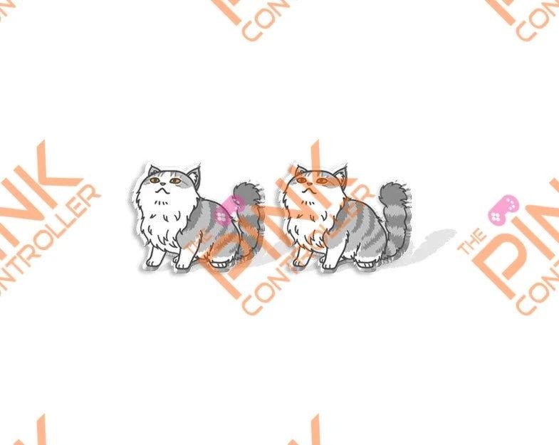 Ragdoll Kitty Acrylic Stud Earrings - The Pink Controller 