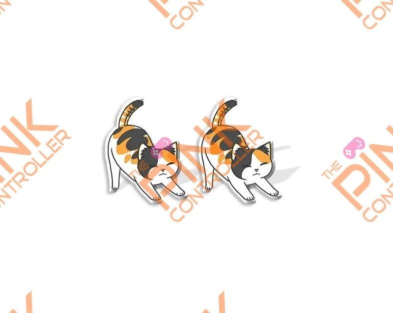 Ragdoll Kitty Acrylic Stud Earrings - The Pink Controller 