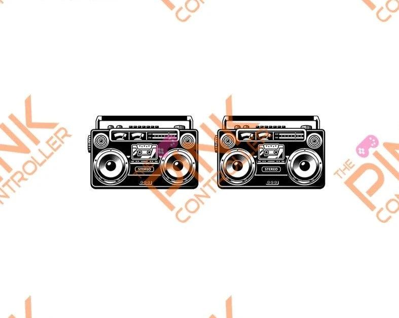 Retro-Recorder Stud Earrings - The Pink Controller 