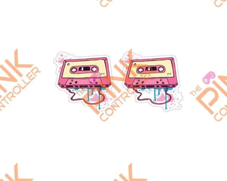 Retro-Recorder Stud Earrings - The Pink Controller 