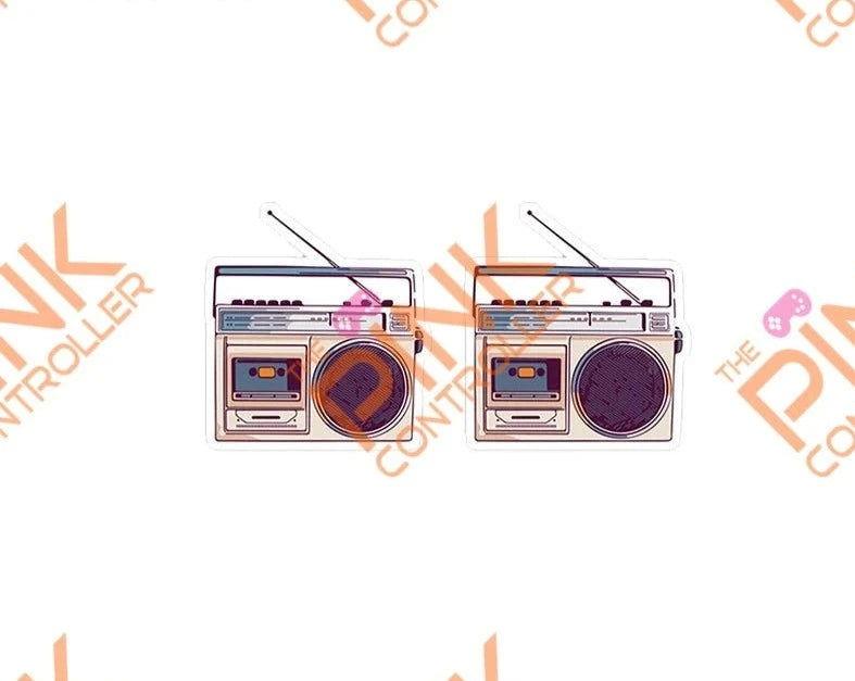Retro-Recorder Stud Earrings - The Pink Controller 