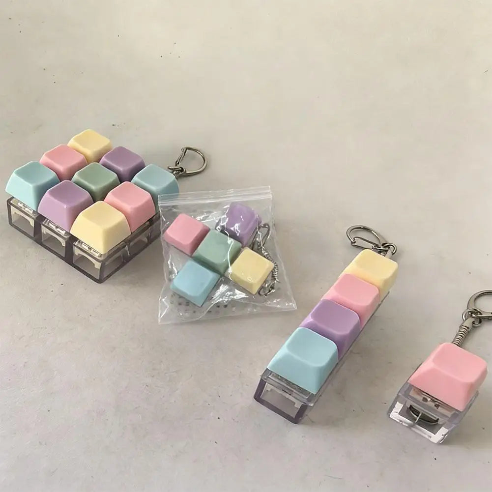 Keyboard Fidget Clicker Keychain