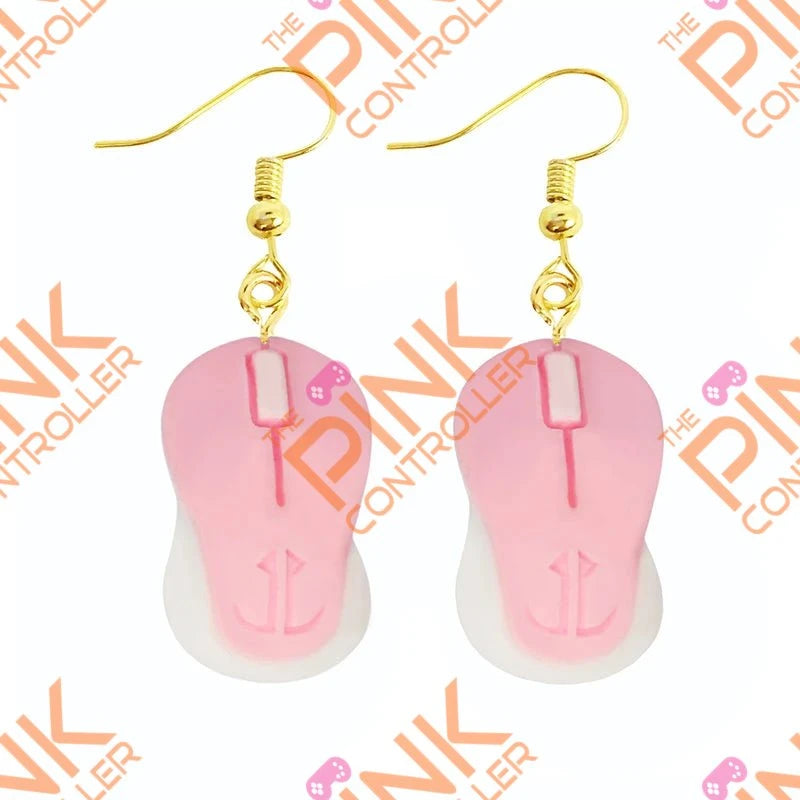 Spring Quirk Drop Earrings - Pink Mouse