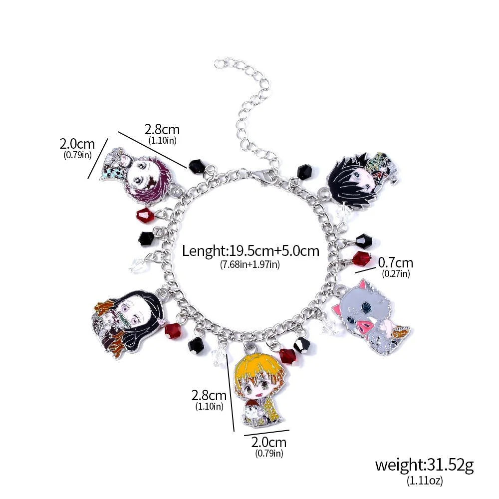 Demon Slayer Charm Bracelet