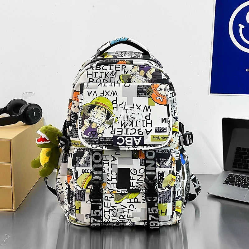 One Piece Themed Graphic Backpack