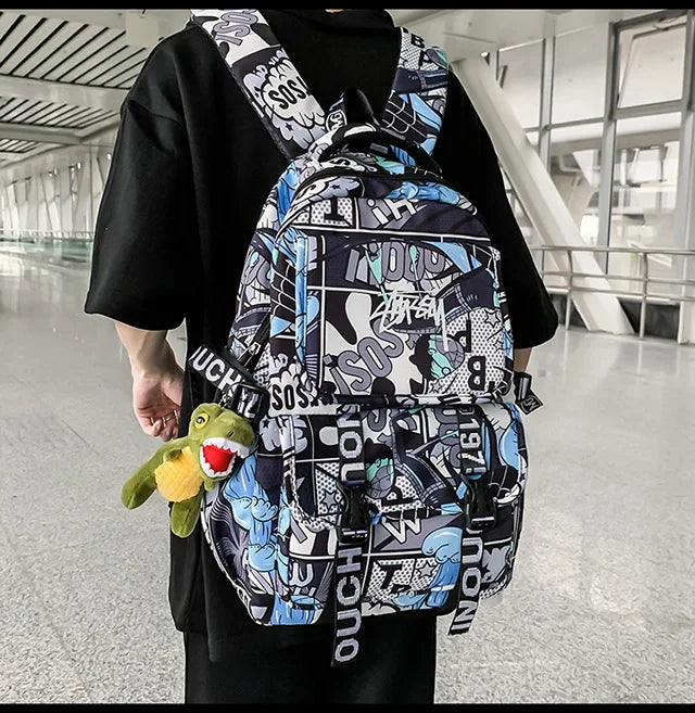One Piece Themed Graphic Backpack
