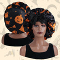 Spooky Season Black Satin Bonnet BlackPumpkin M S2178e26325884b95badb99d1b51136b4E