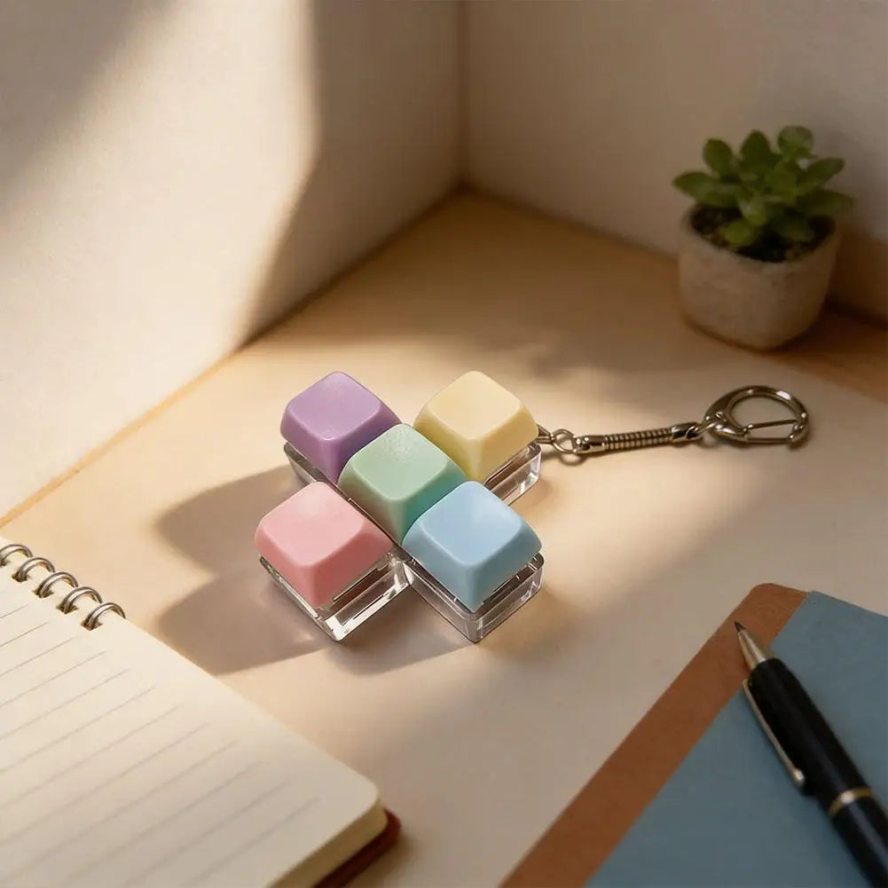 Keyboard Fidget Clicker Keychain