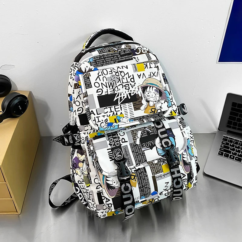 One Piece Themed Graphic Backpack
