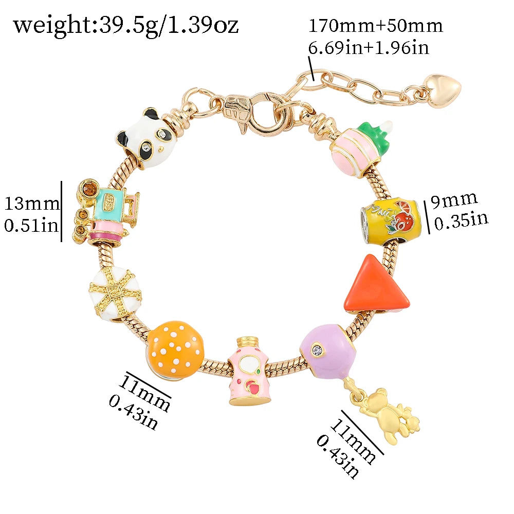 Fast Food Charm Bracelet
