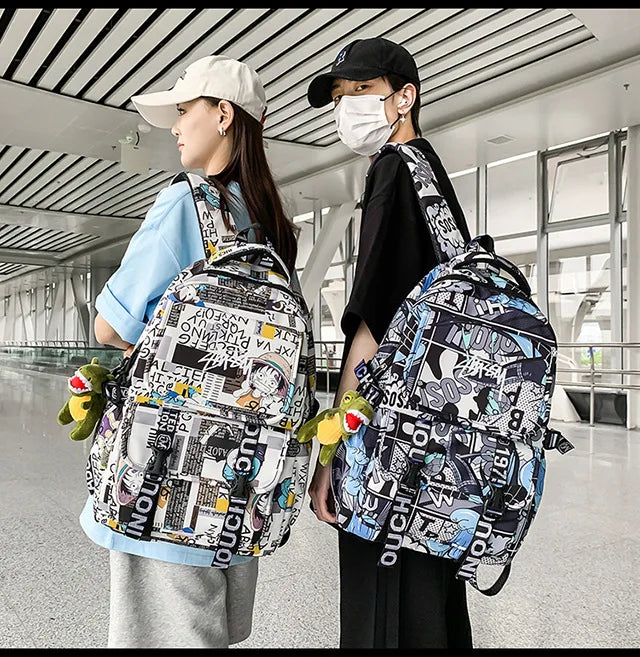 One Piece Themed Graphic Backpack