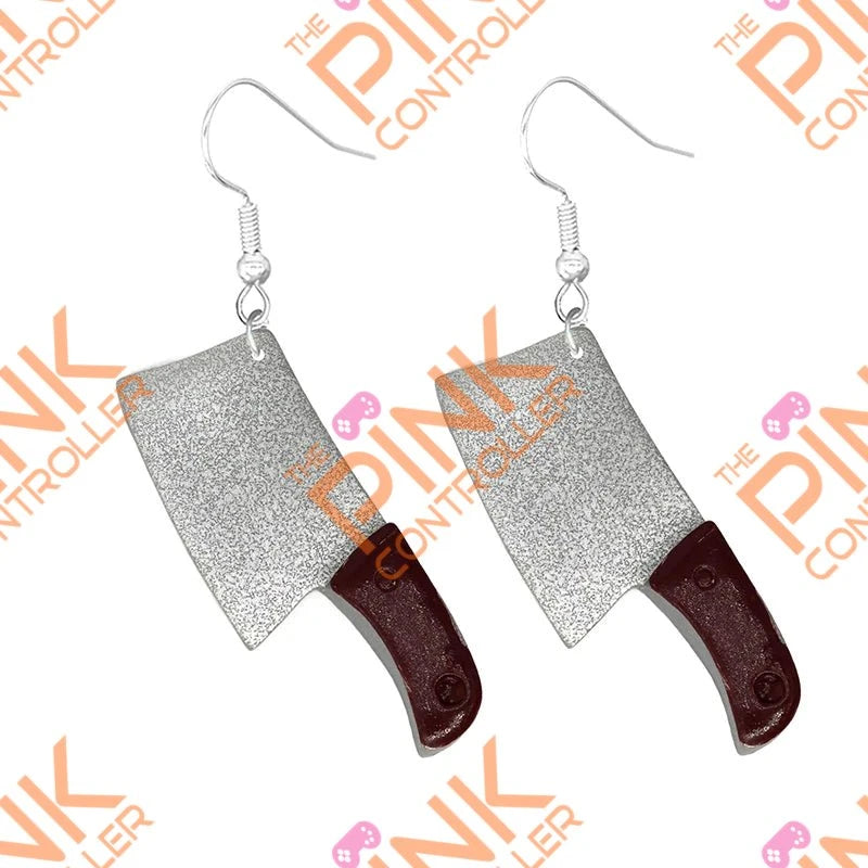 Spring Quirk Drop Earrings - Meat Cleaver