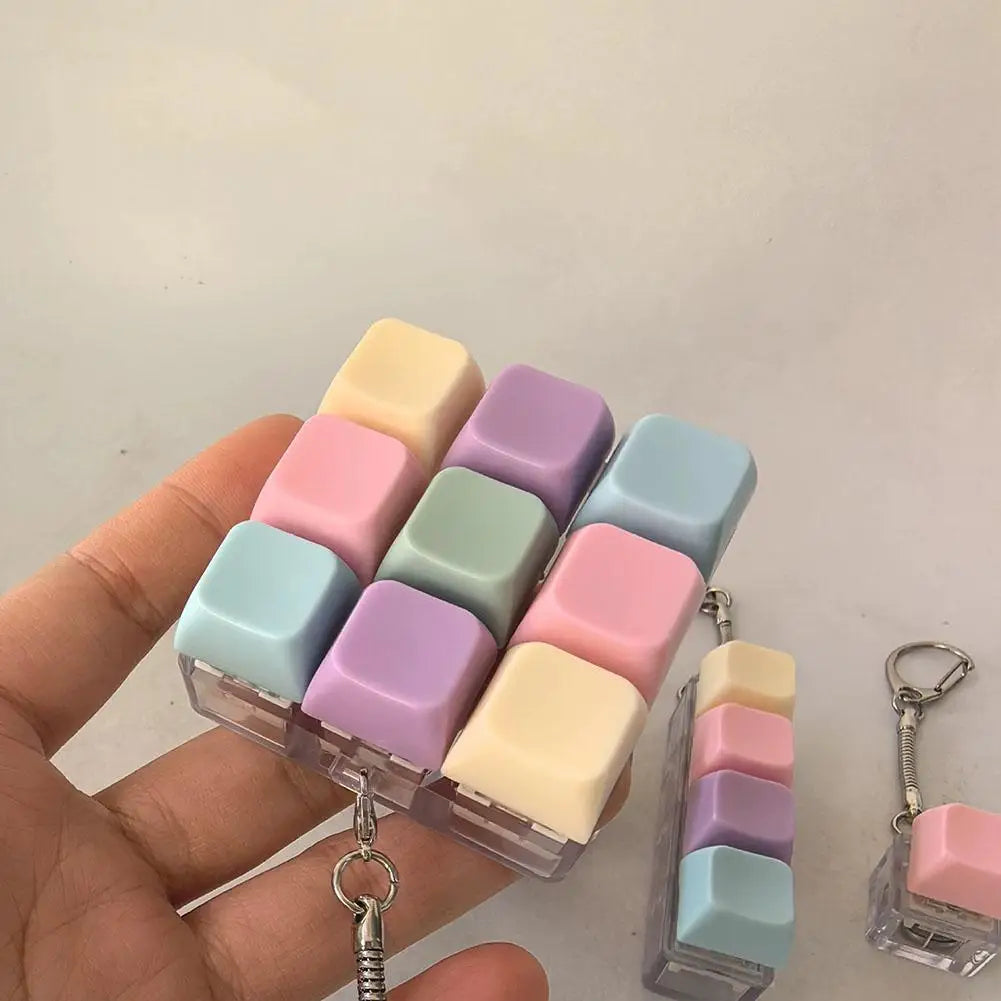 Keyboard Fidget Clicker Keychain