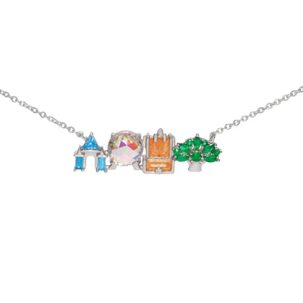 Zircon Princess Pendant Necklace Silver Color S4aa95cd004cd4807a7c0a7c6ad6b81973