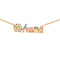 Zircon Princess Pendant Necklace Gold Color A S4c1bceb7976944b183098ba0cbd08266q