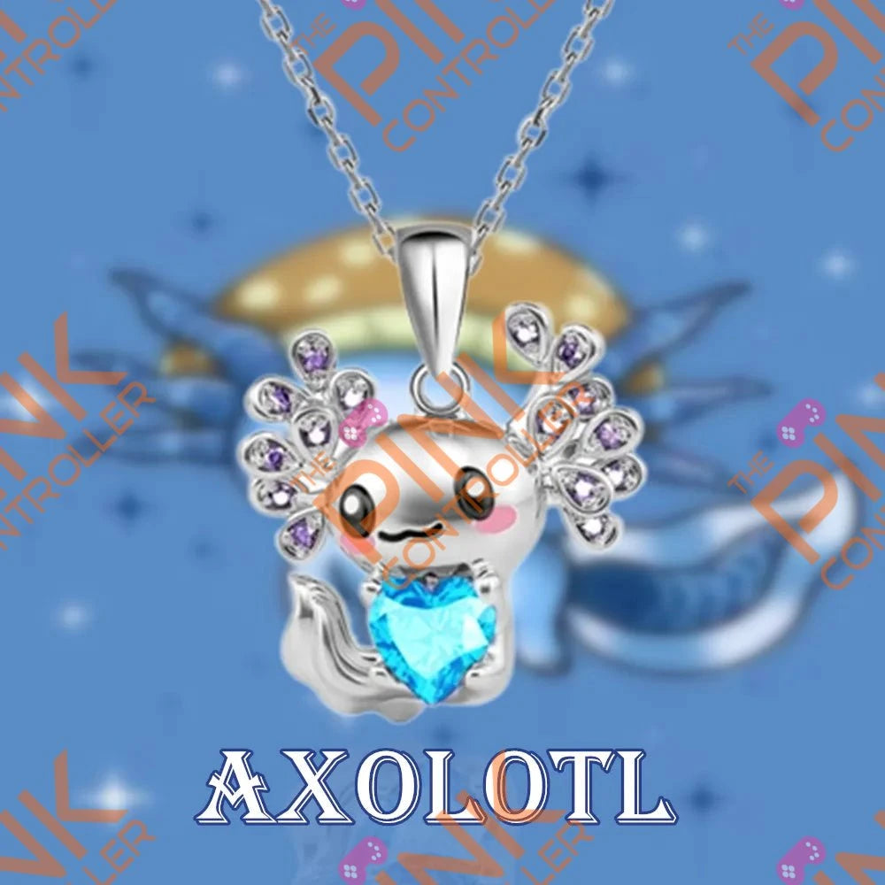 Axolotl Pendant Necklace