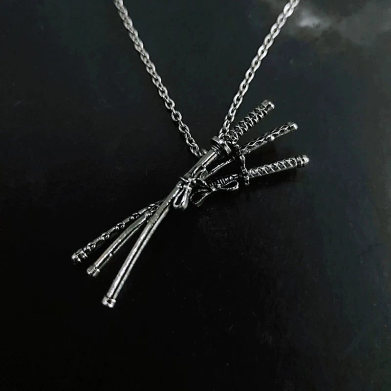 Roronoa Zoro Three Knife Pendant Necklace dao S620fb1f5271f41eca7b8c18802eaec7dN