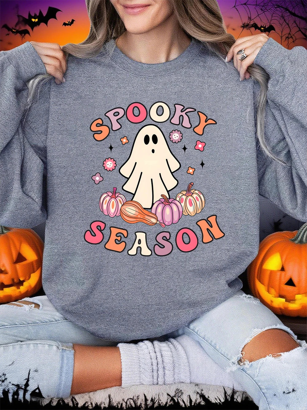 Spooky Season Sweatshirt Gray S69da8d74c91e46ff8d3df071cfefa4ccA