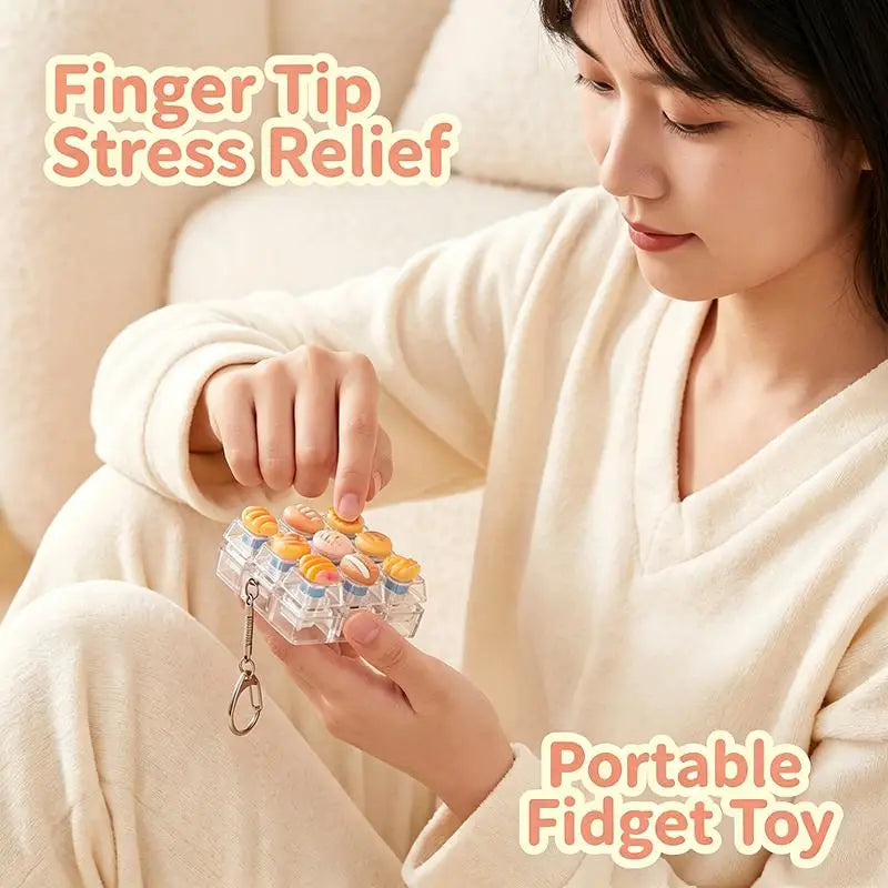Dessert Fidget Keyboard Keychain S7219c271bf8249b8ba08cfc73c33e343p