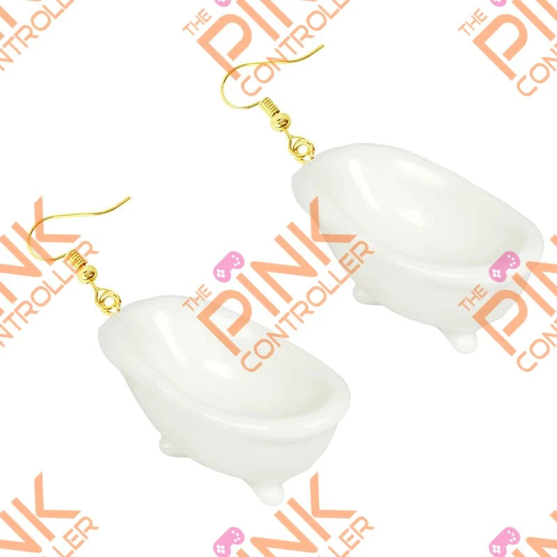 Spring Quirk Drop Earrings - Bath Tub