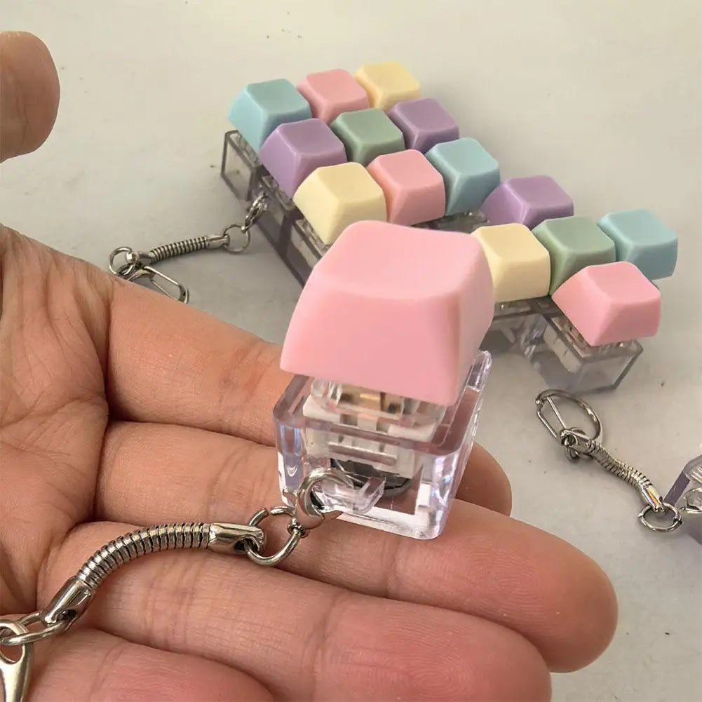 Keyboard Fidget Clicker Keychain