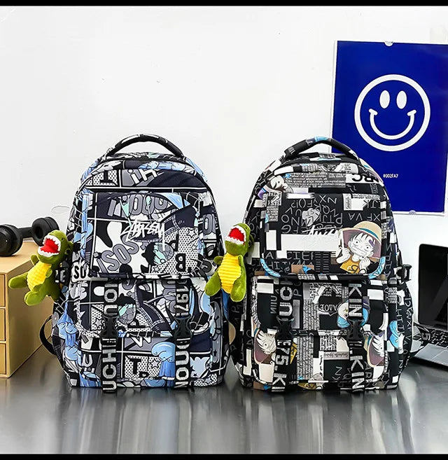 One Piece Themed Graphic Backpack