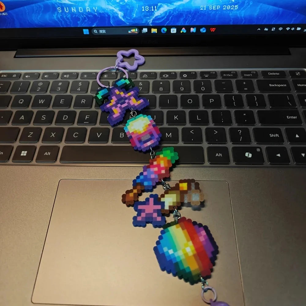 Stardew Valley Themed Keychain S7b1eab6a03104b638b898e1bcc949878t