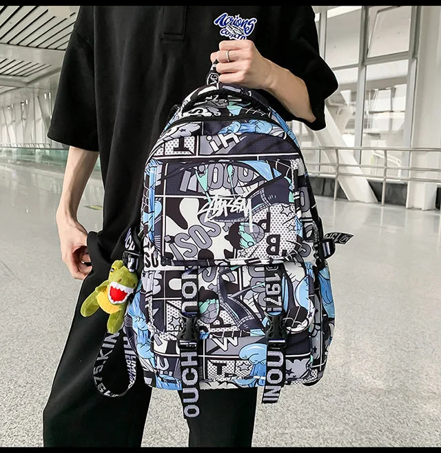 One Piece Themed Graphic Backpack