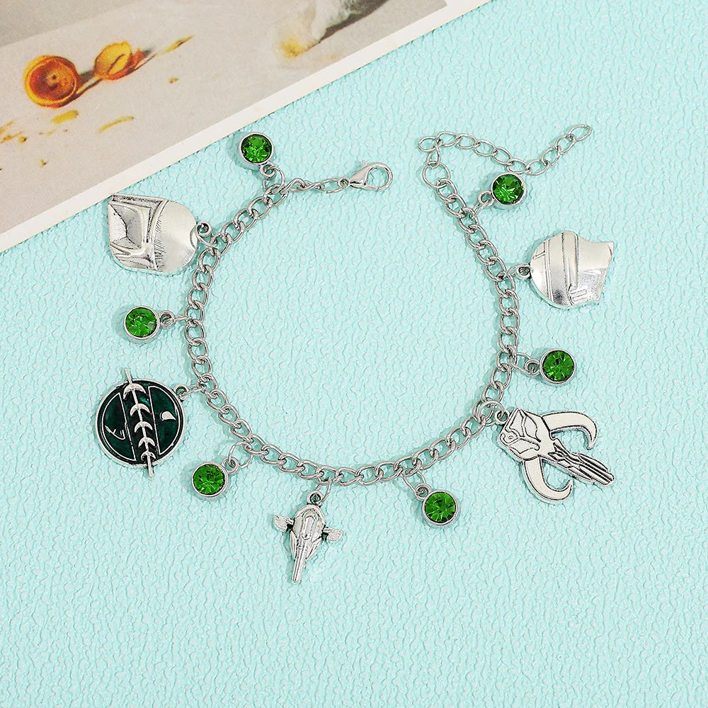 Mandalorian-Inspired Charm Bracelet S811b435af00d4572b2c54f21ab684828Y
