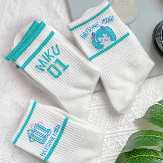 Kawaii Hatsune Miku mid-Calf Socks