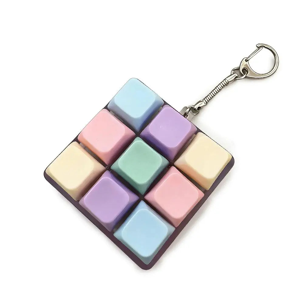 Keyboard Fidget Clicker Keychain