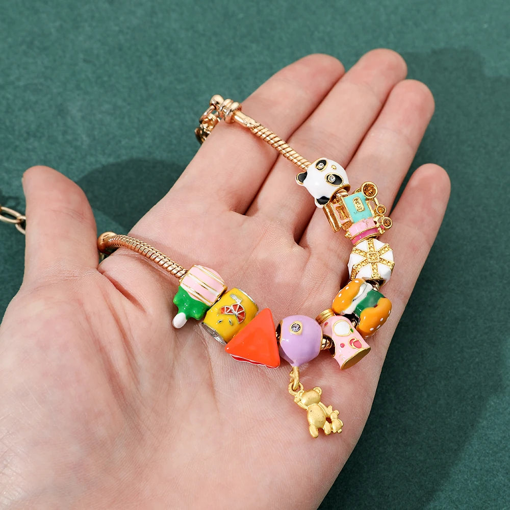 Fast Food Charm Bracelet