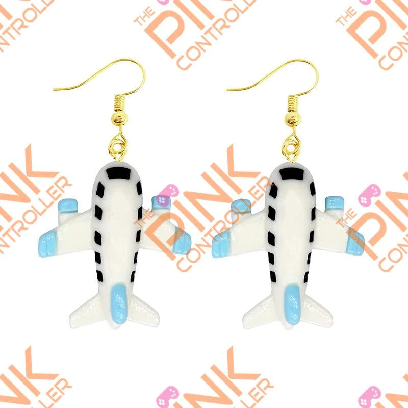 Spring Quirk Drop Earrings - Airplane