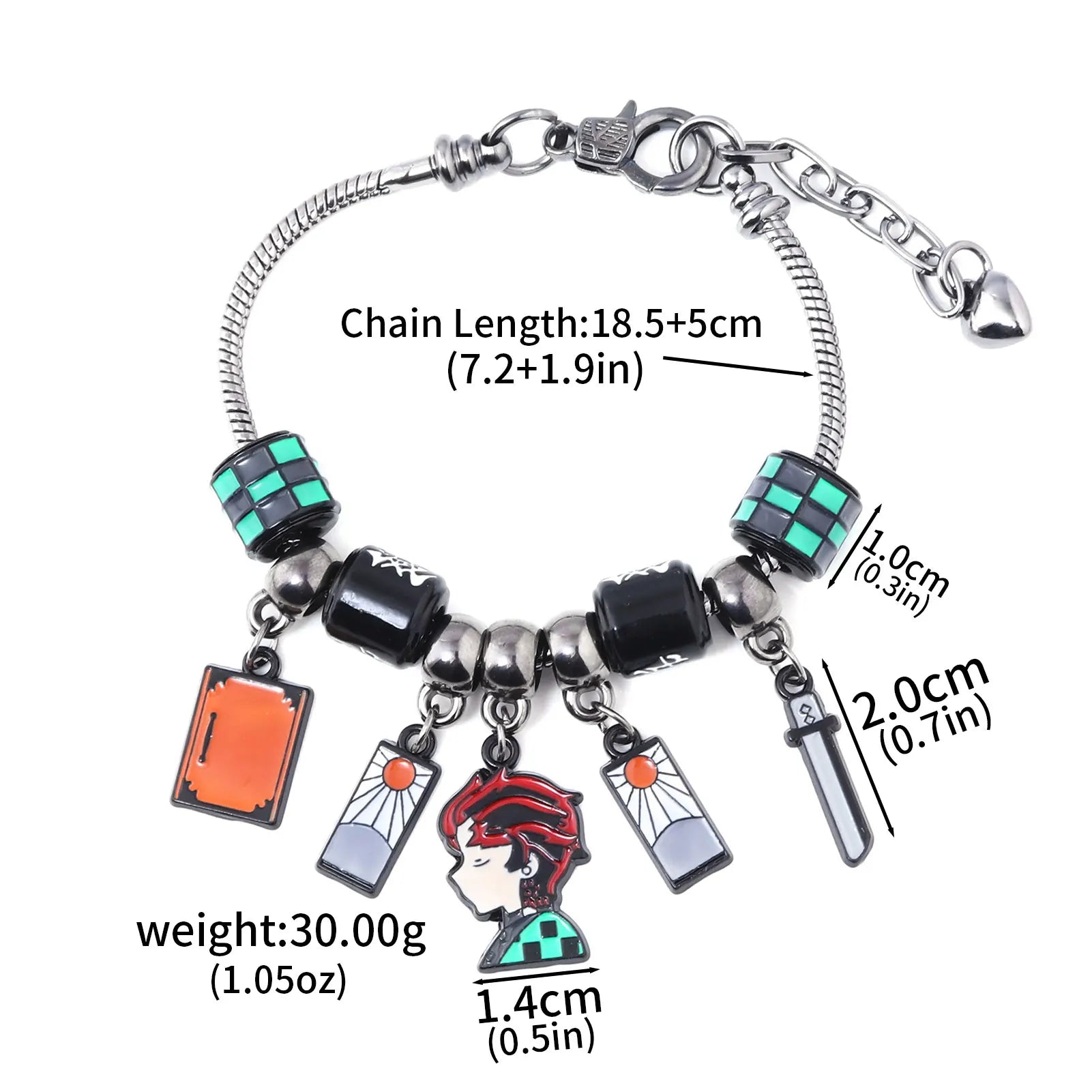 Demon Slayer Charm Bracelet