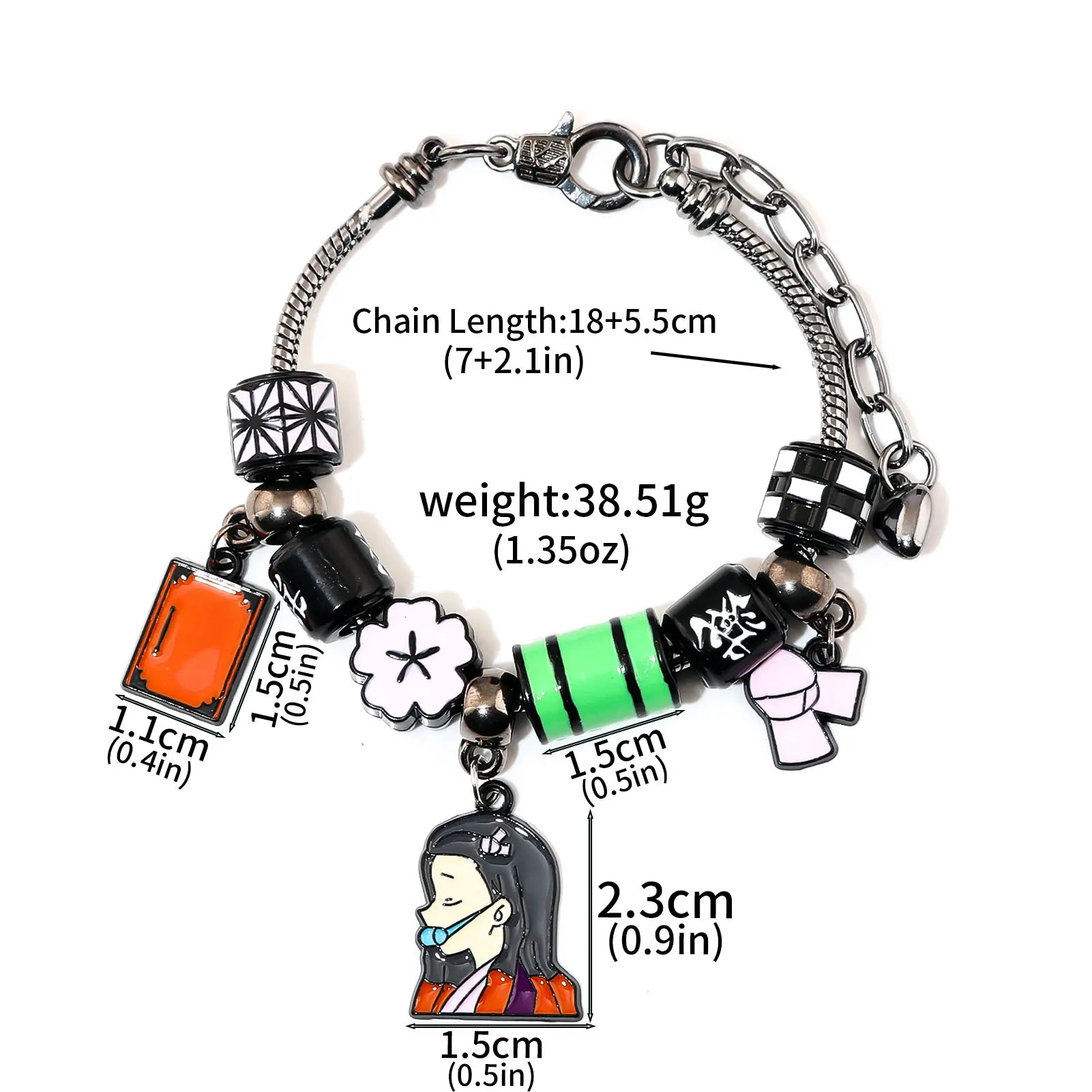 Demon Slayer Charm Bracelet