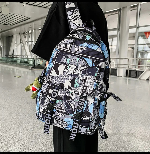 One Piece Themed Graphic Backpack