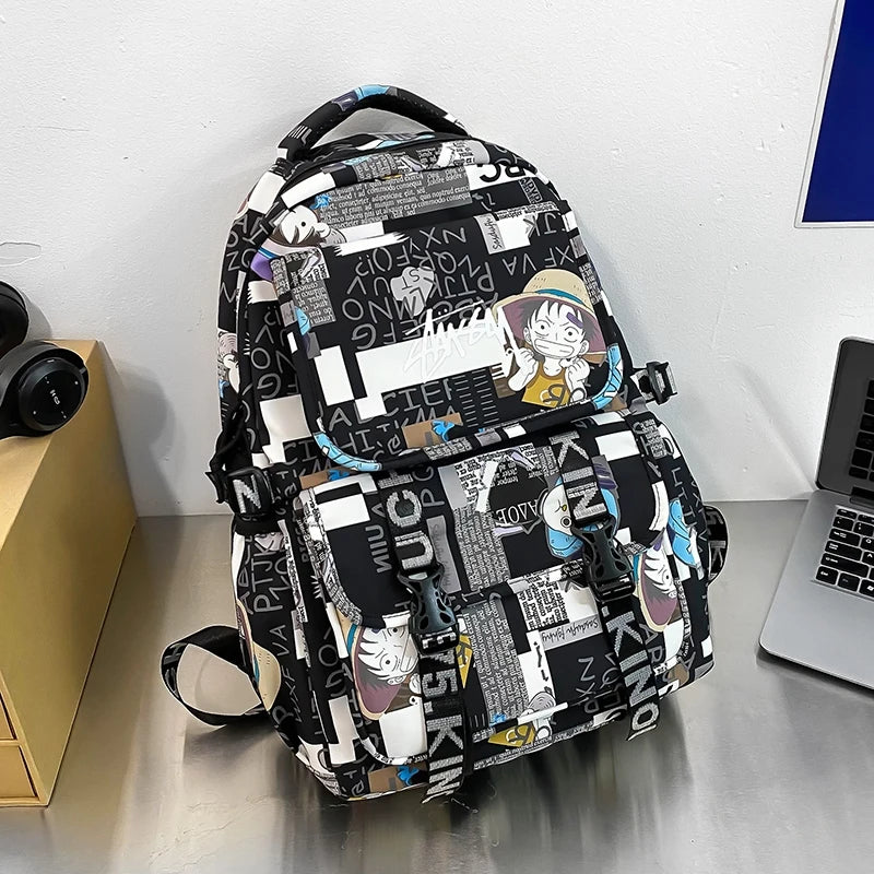One Piece Themed Graphic Backpack